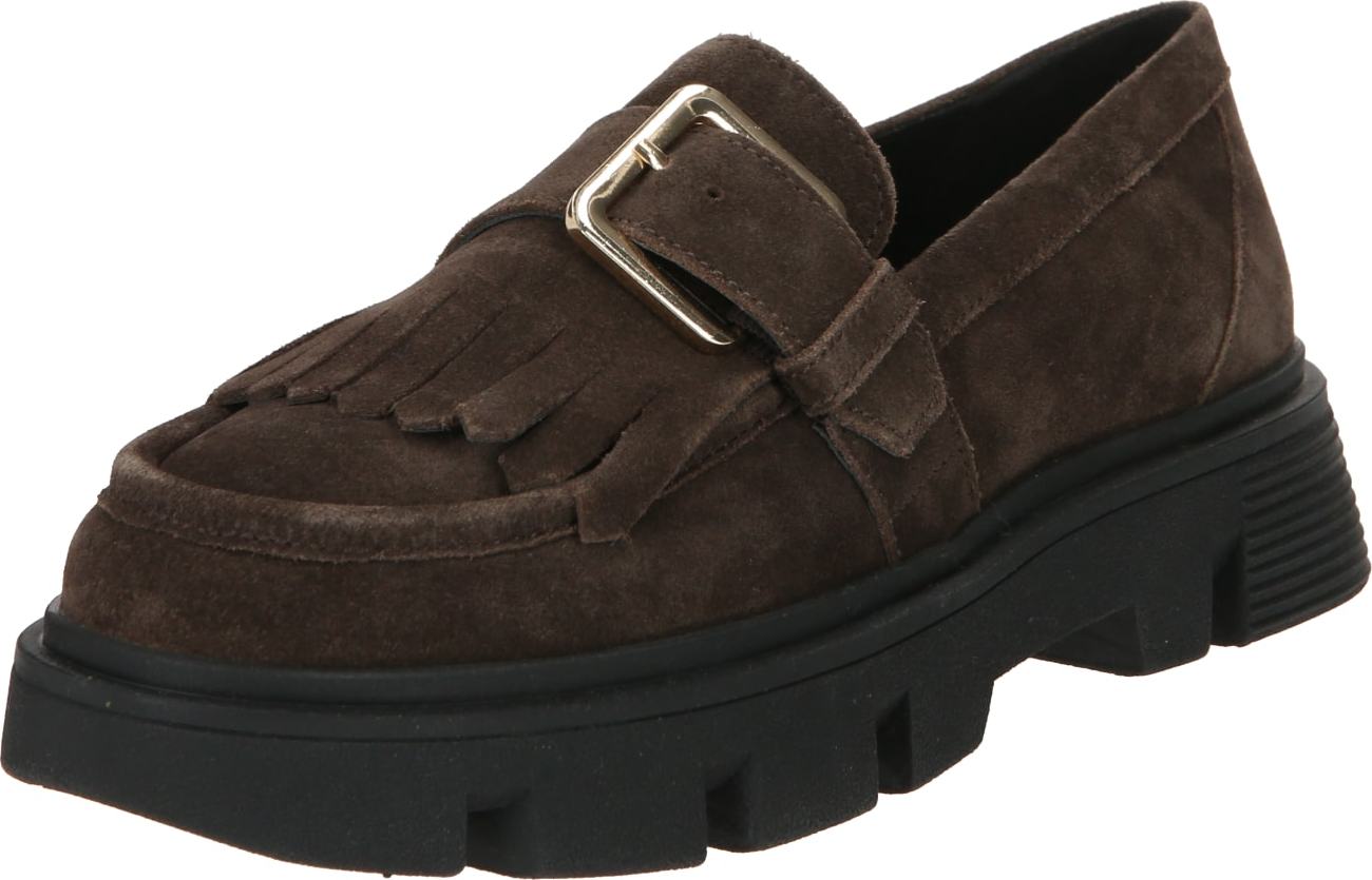 Slipper 'VILDE' Geox tmavě hnědá