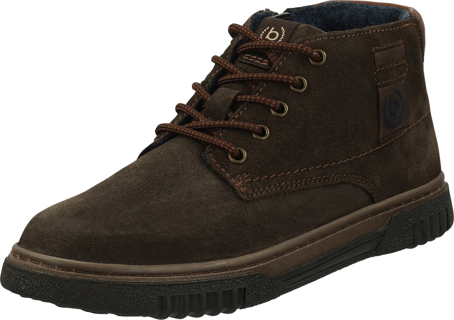 Šněrovací boty 'Ohio' Bugatti tmavě hnědá