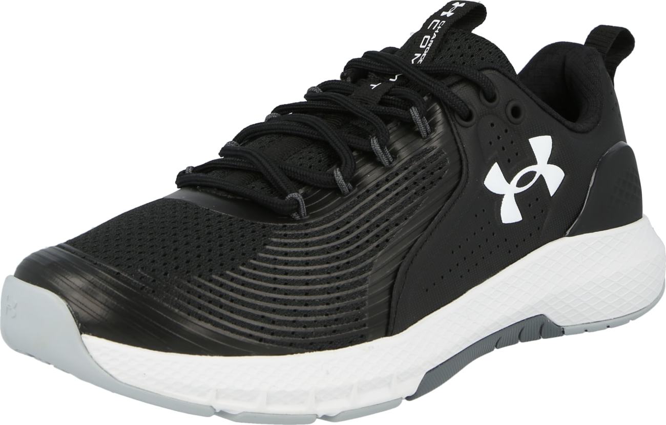 Sportovní boty 'Charged Commit 3' Under Armour černá / bílá