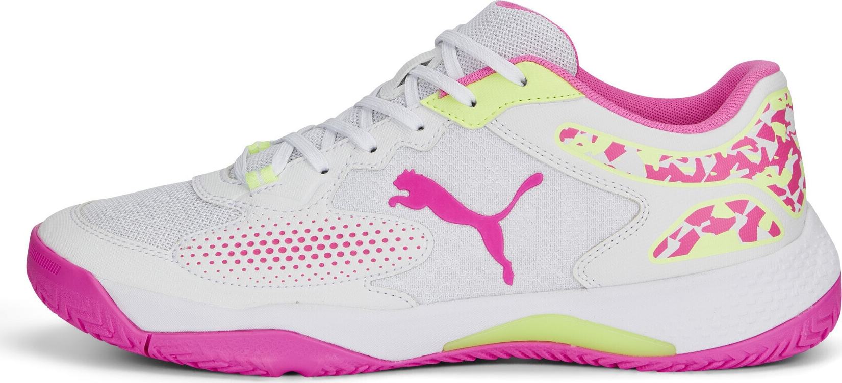 Sportovní boty 'Solarcourt' Puma žlutá / pink / bílá