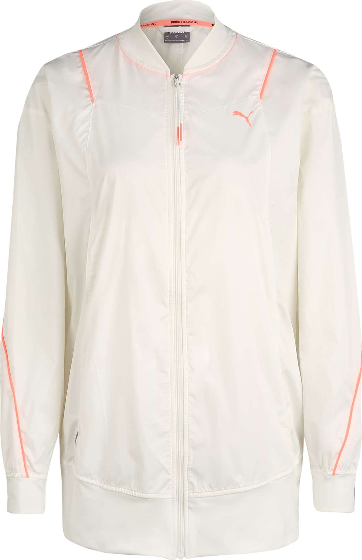 Sportovní bunda 'Pearl Woven' Puma korálová / bílá