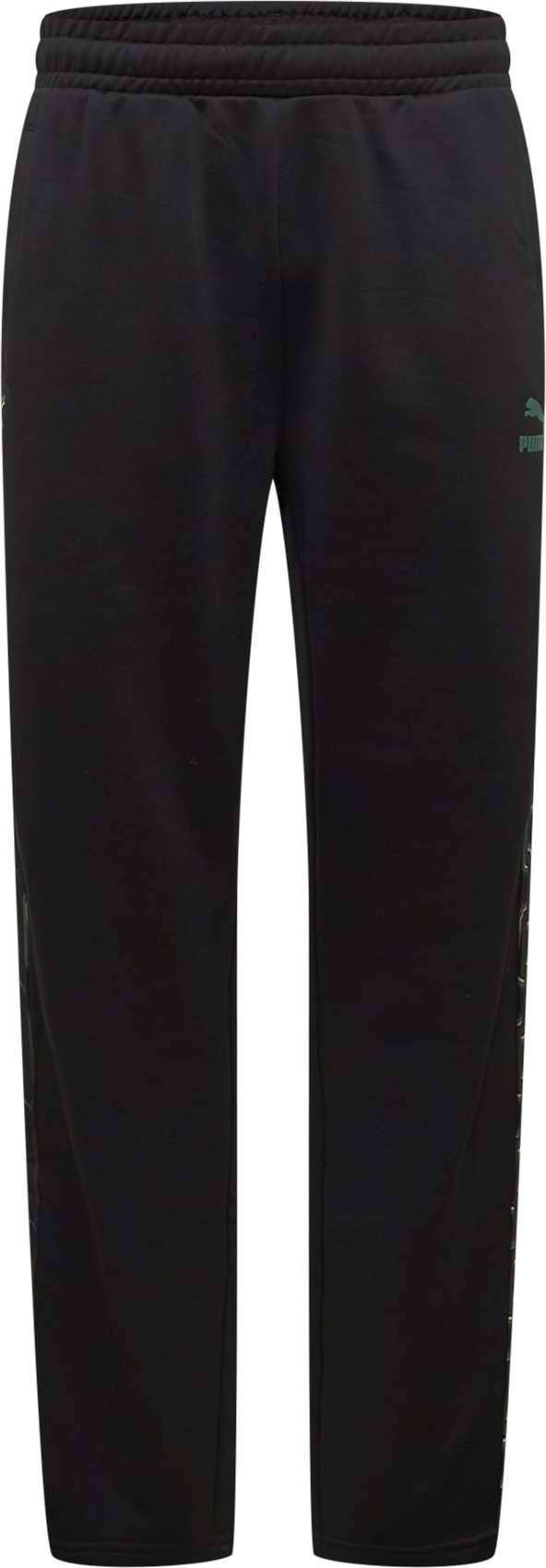 Sportovní kalhoty 'Psychedelic' Puma zelená / černá