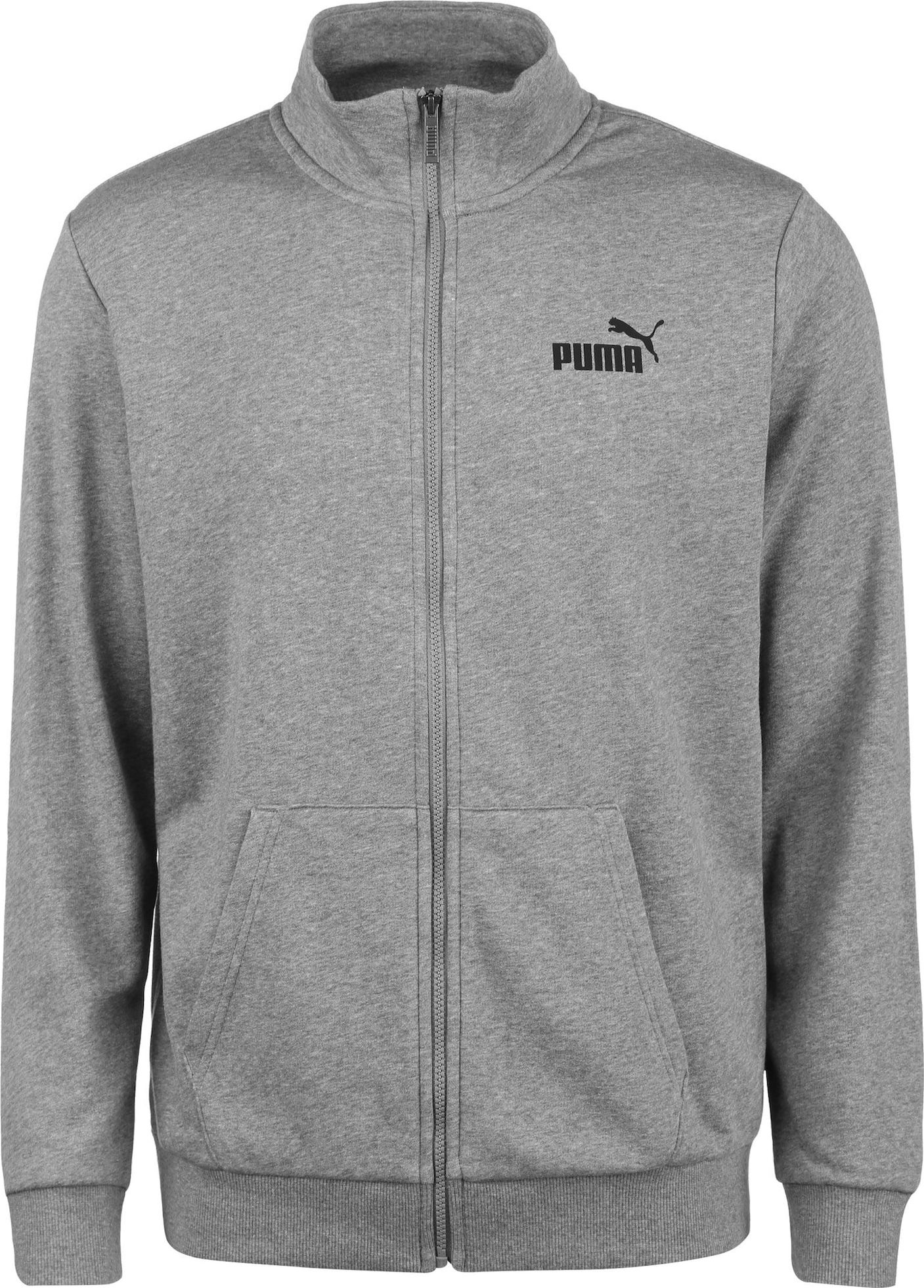 Sportovní mikina 'Essentials' Puma šedý melír / černá