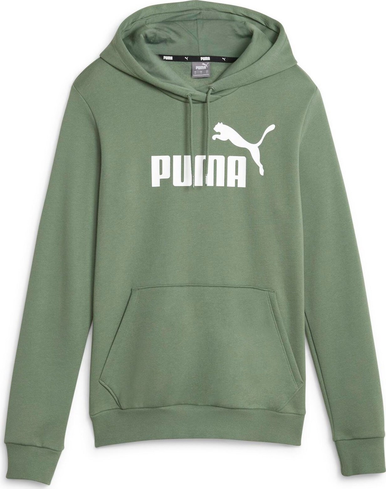 Sportovní mikina 'ESS' Puma zelená / bílá