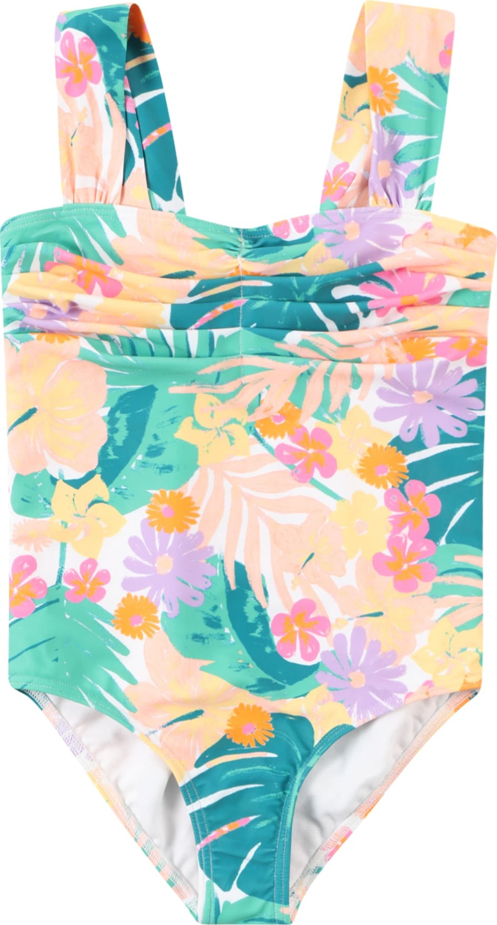 Sportovní plavky 'PARADISIAC ISLAND' Roxy zelená / petrolejová / šeříková / broskvová