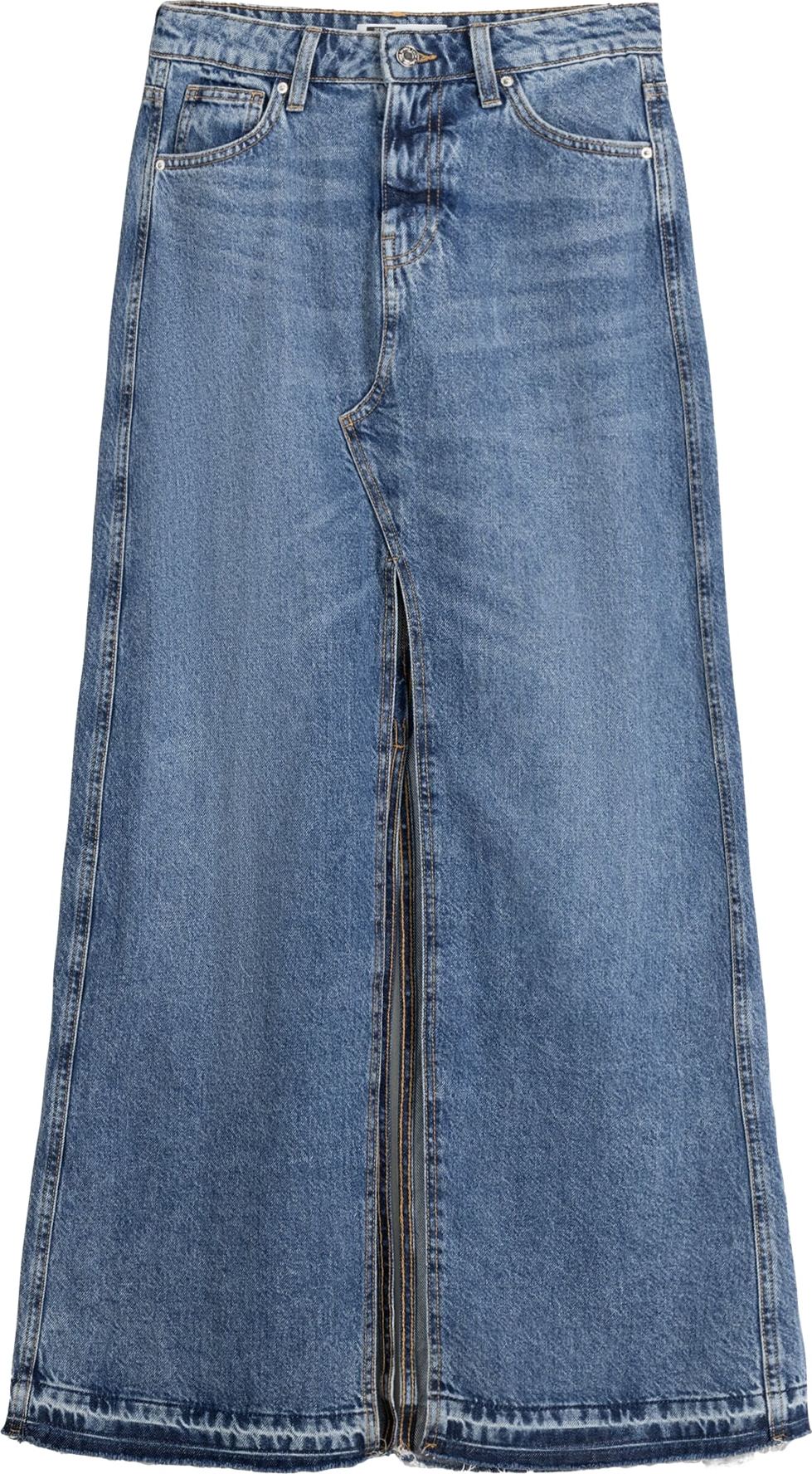 Sukně Bershka modrá džínovina