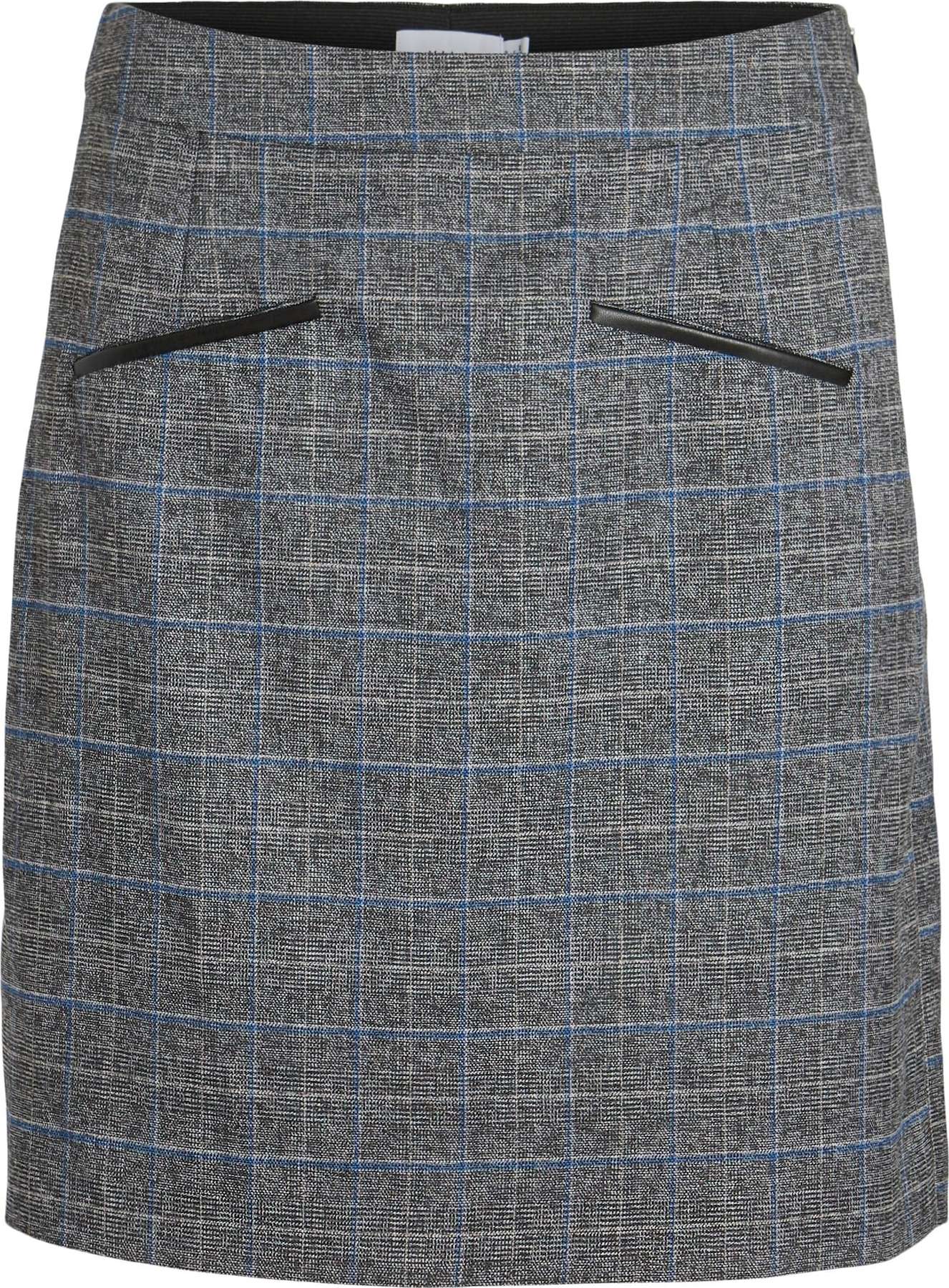 Sukně 'CLUE' Vila béžová / modrá / černá