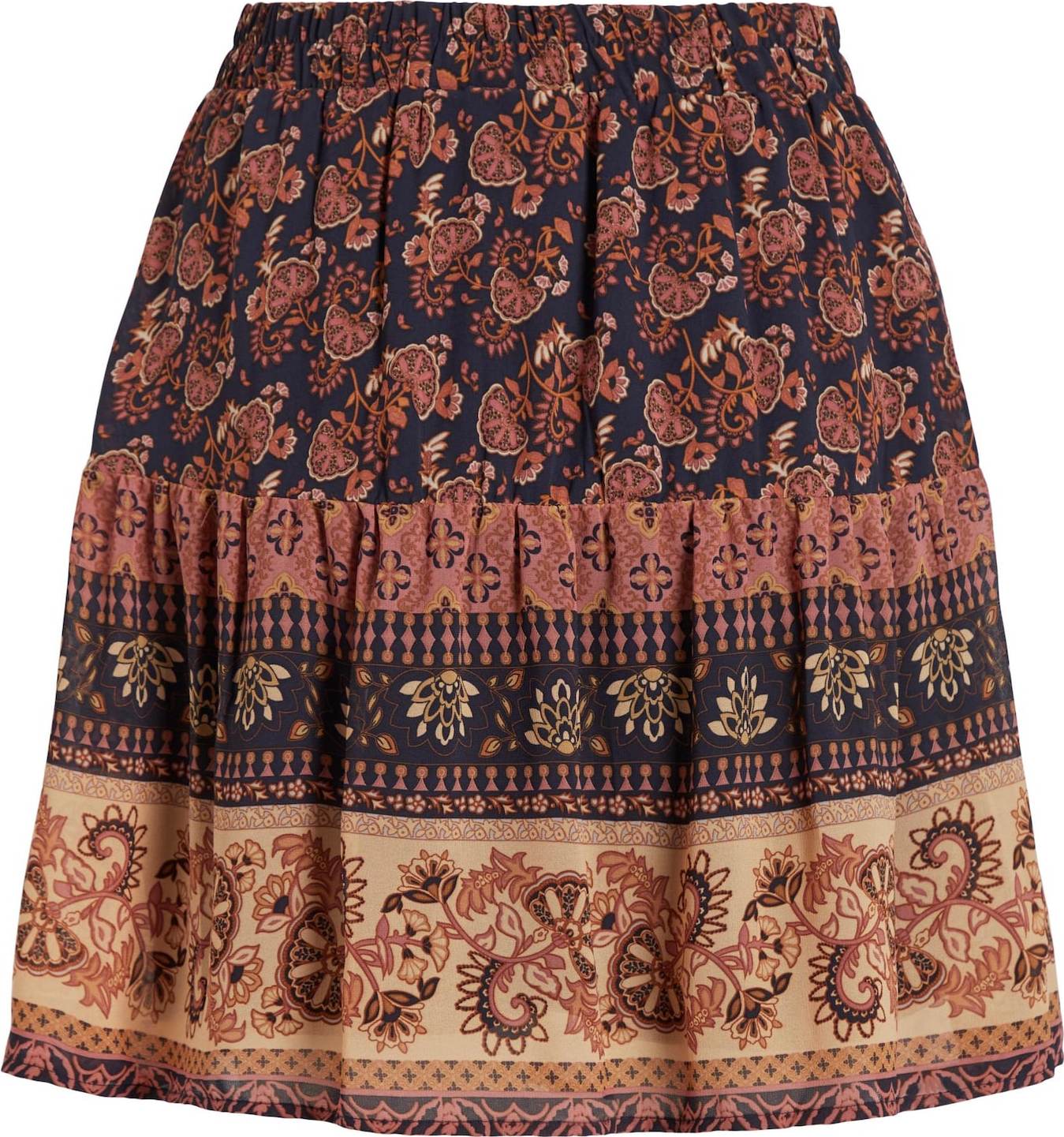 Sukně 'Linea' Vila slonová kost / noční modrá / starorůžová