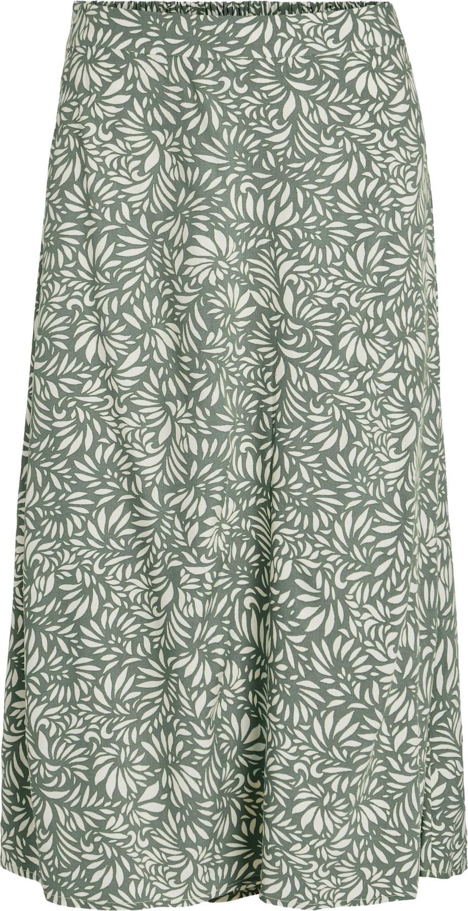 Sukně 'LISE' Vila olivová / bílá