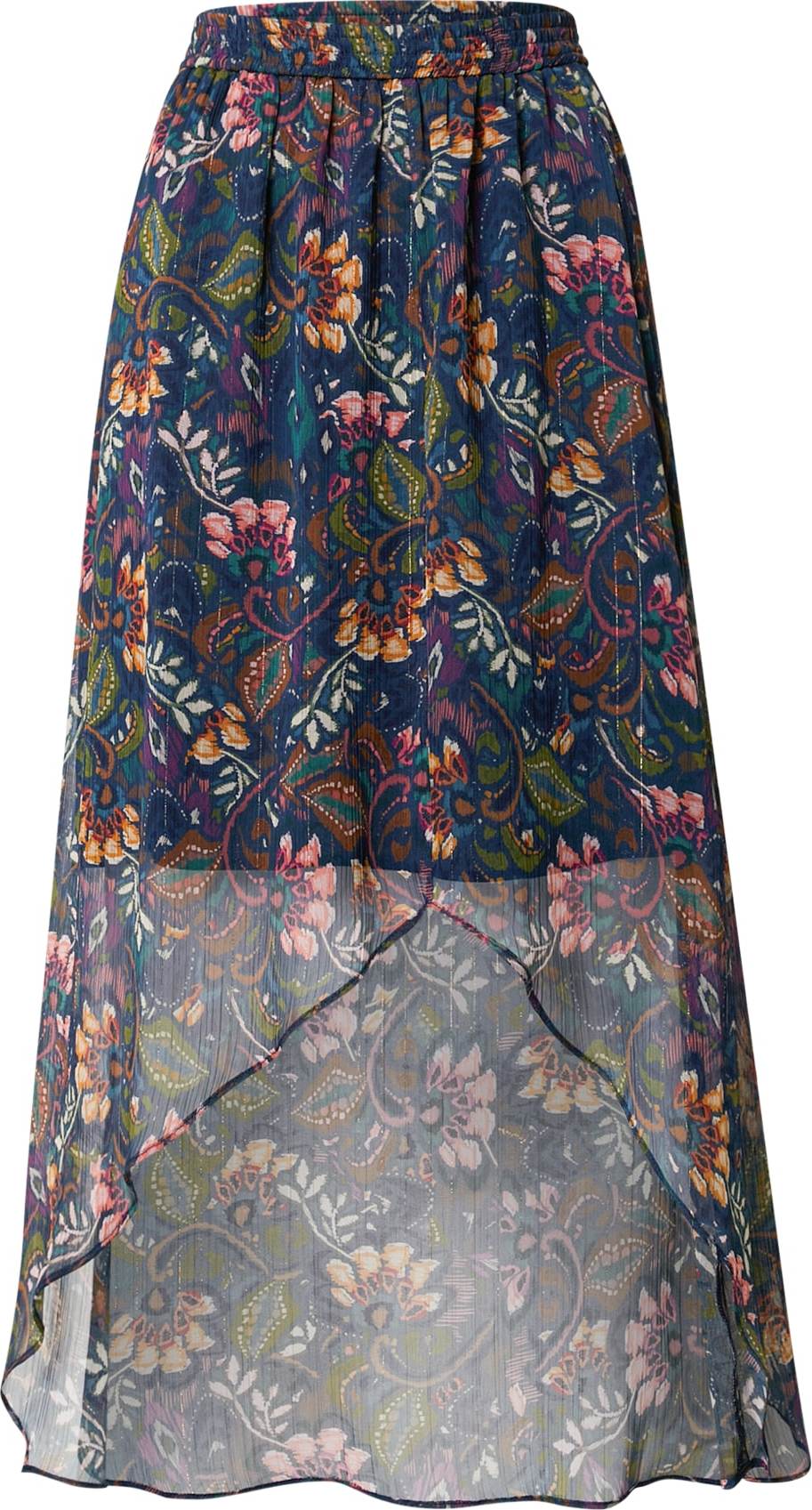 Sukně Naf Naf modrá / mix barev