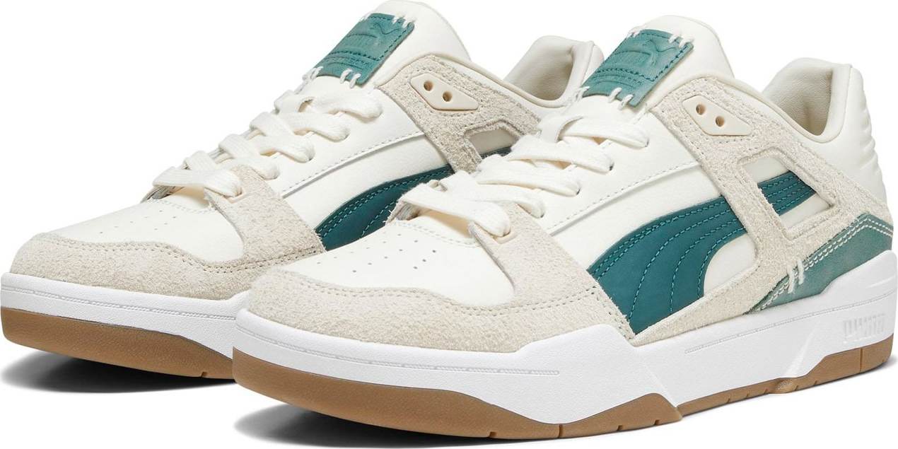 Tenisky 'Slipstream Premium' Puma smaragdová / bílá / barva bílé vlny