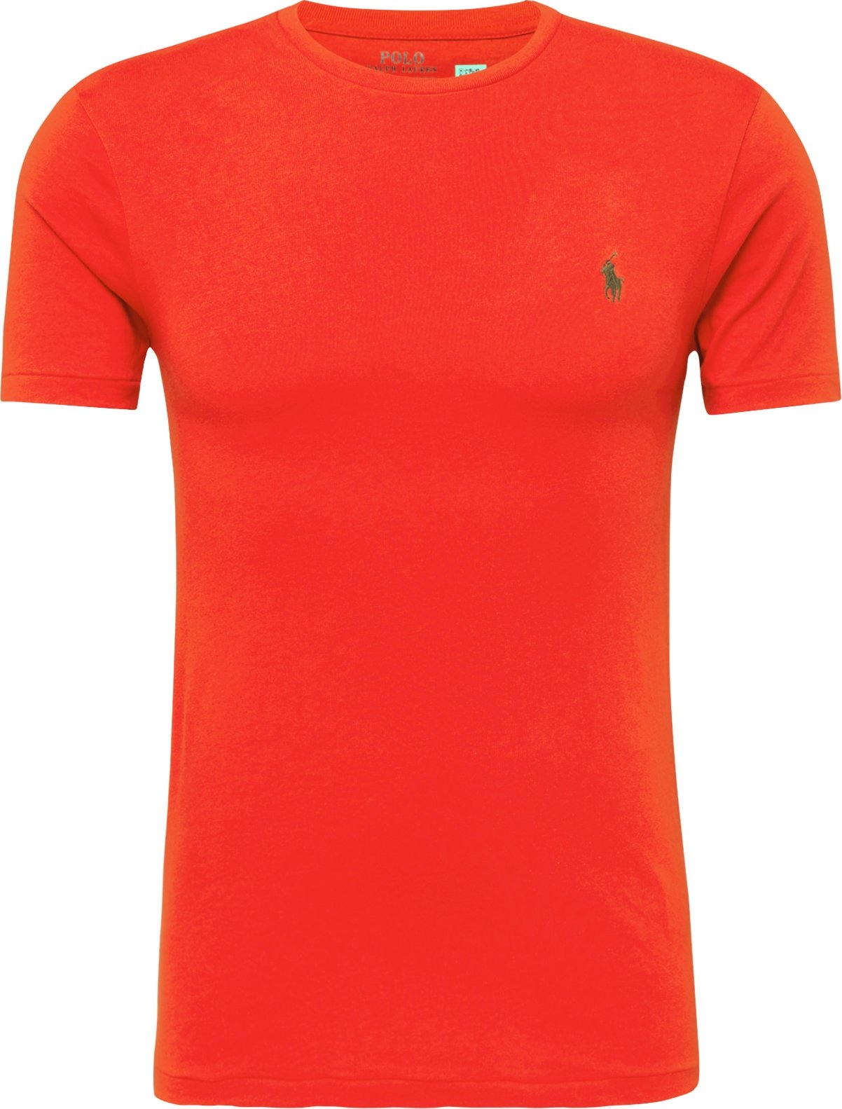Tričko Polo Ralph Lauren olivová / oranžově červená
