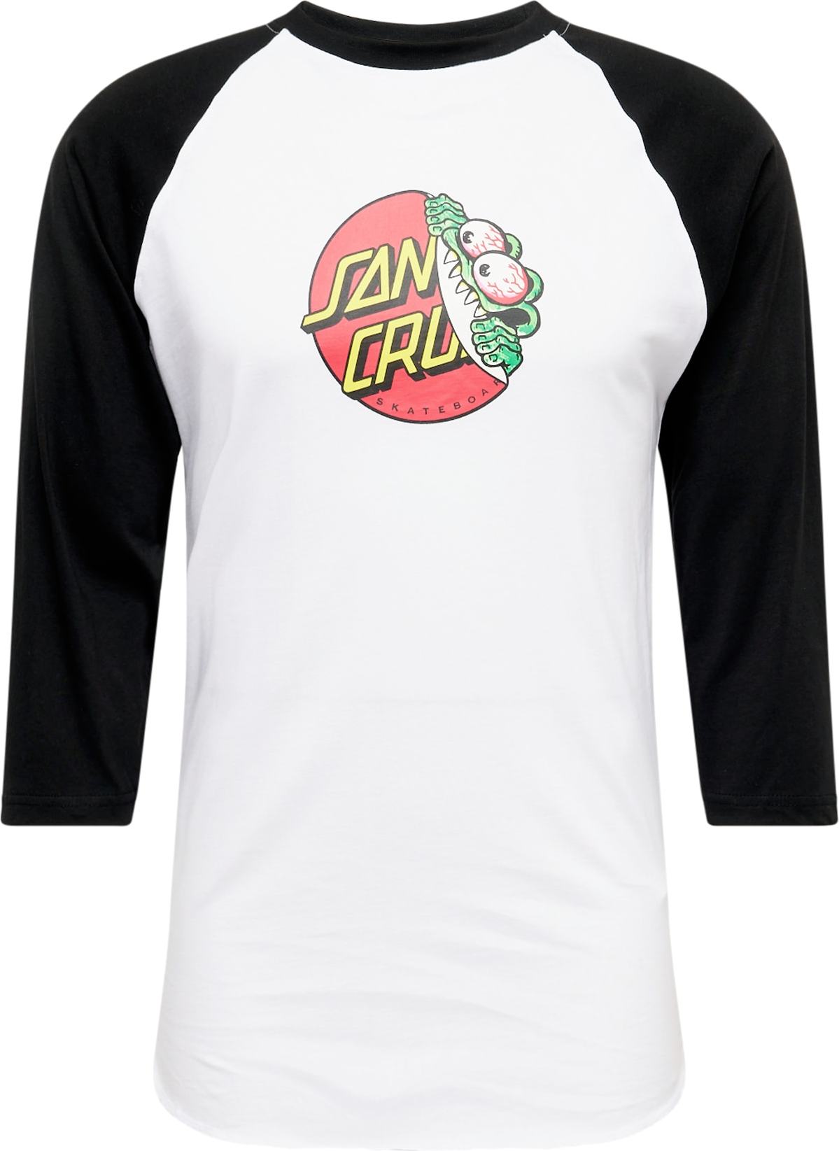 Tričko 'Beware Dot' Santa Cruz zelená / červená / černá / bílá