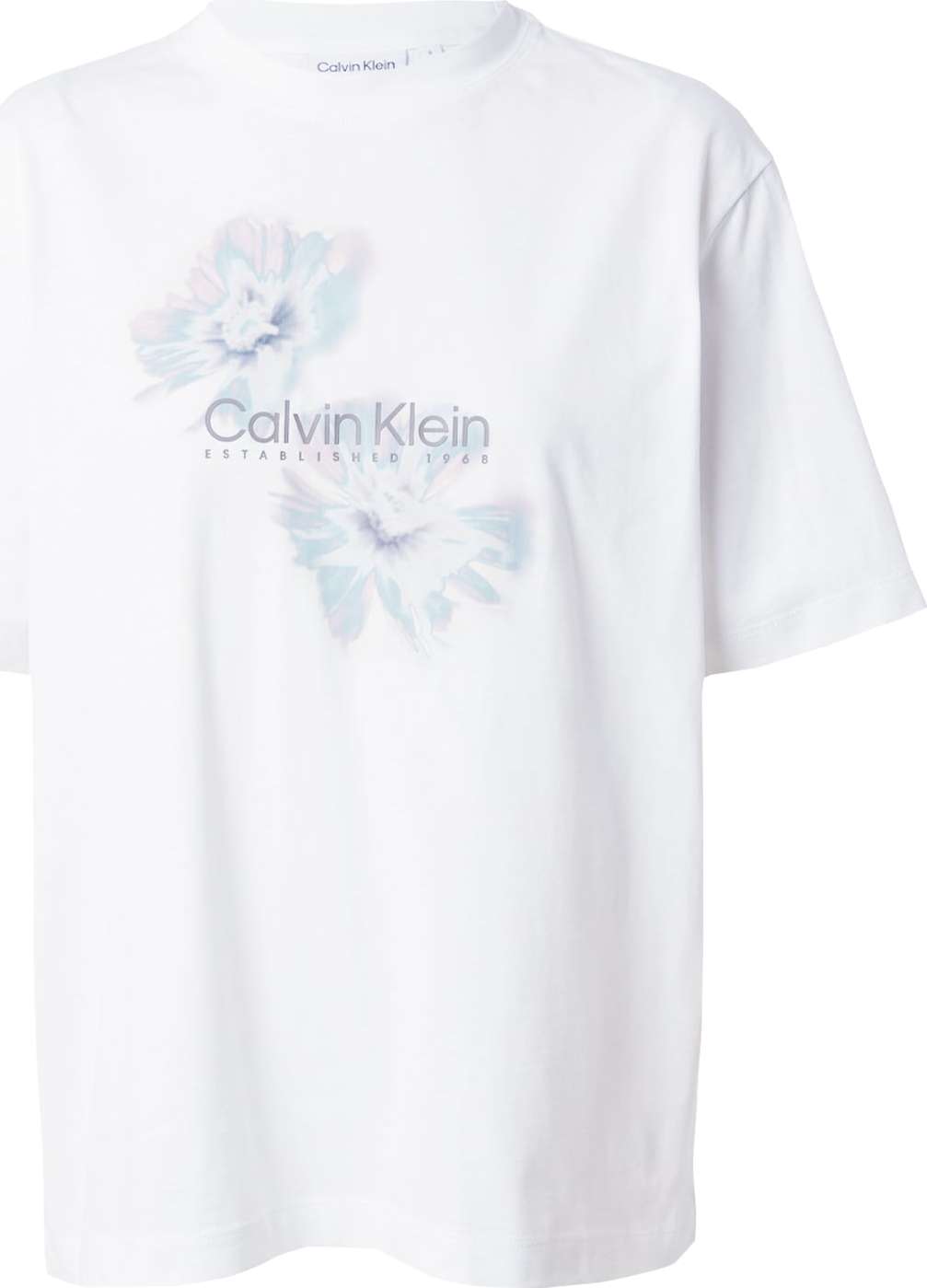 Tričko Calvin Klein šedá / petrolejová / šeříková / bílá