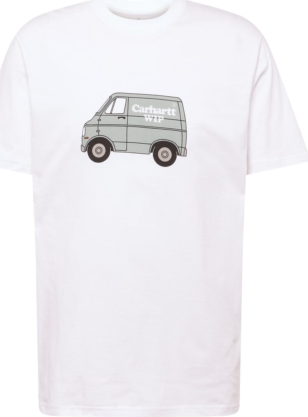 Tričko Carhartt WIP šedá / černá / bílá