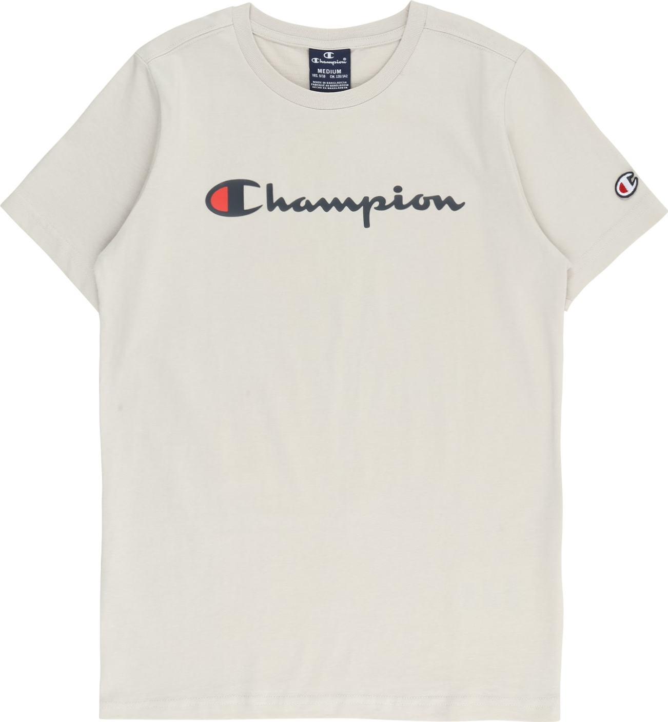 Tričko 'Classic' Champion Authentic Athletic Apparel marine modrá / světle šedá / červená