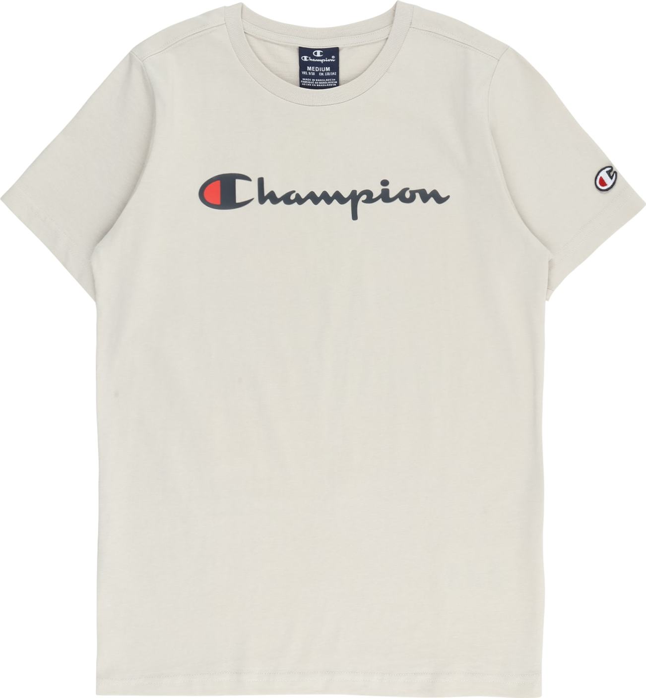 Tričko 'Classic' Champion Authentic Athletic Apparel marine modrá / světle šedá / červená