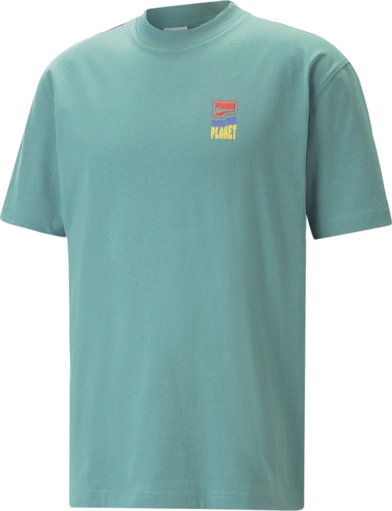 Tričko 'Downtown' Puma žlutá / mátová / fialová / červená