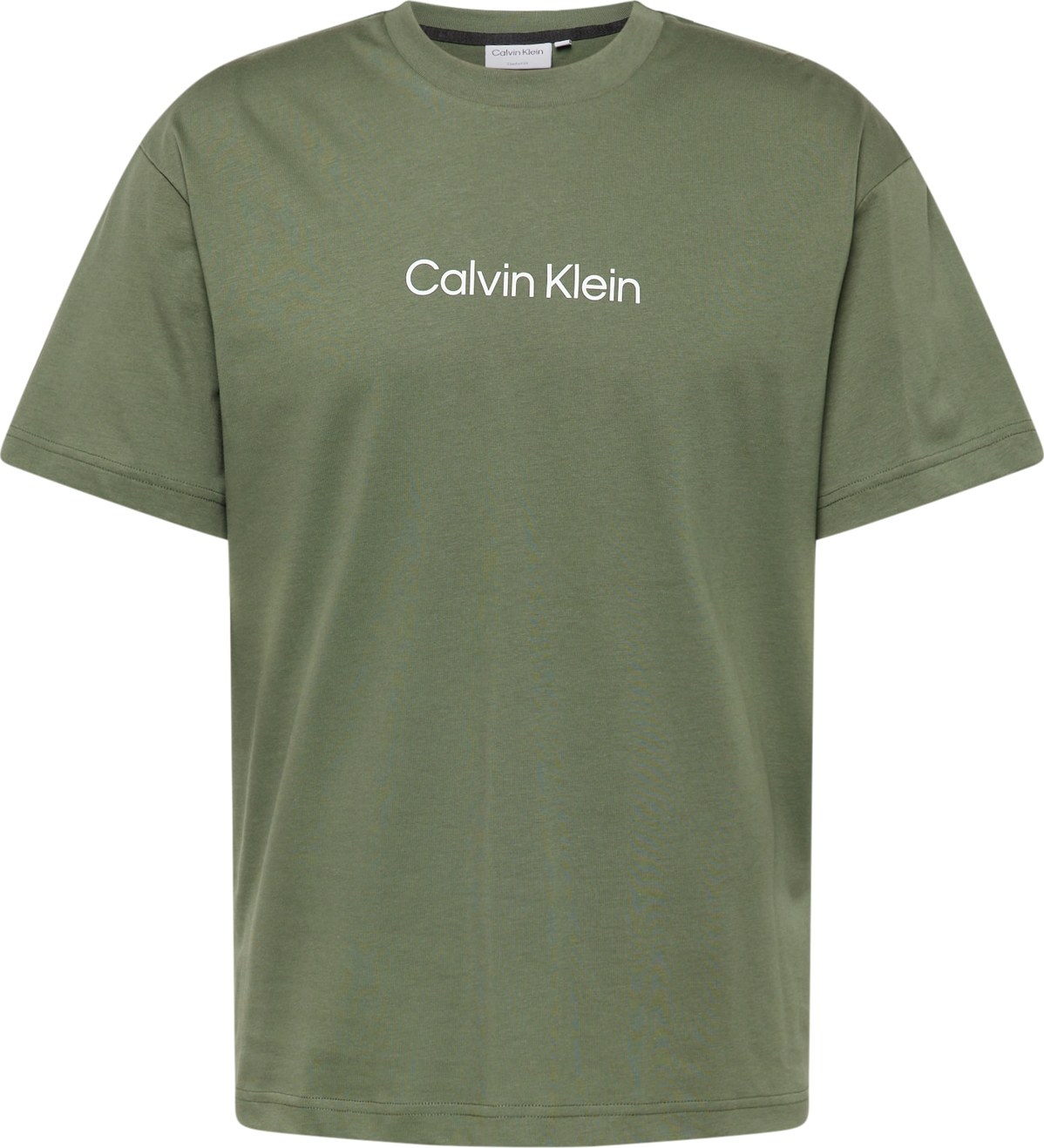 Tričko 'Hero' Calvin Klein olivová / bílá
