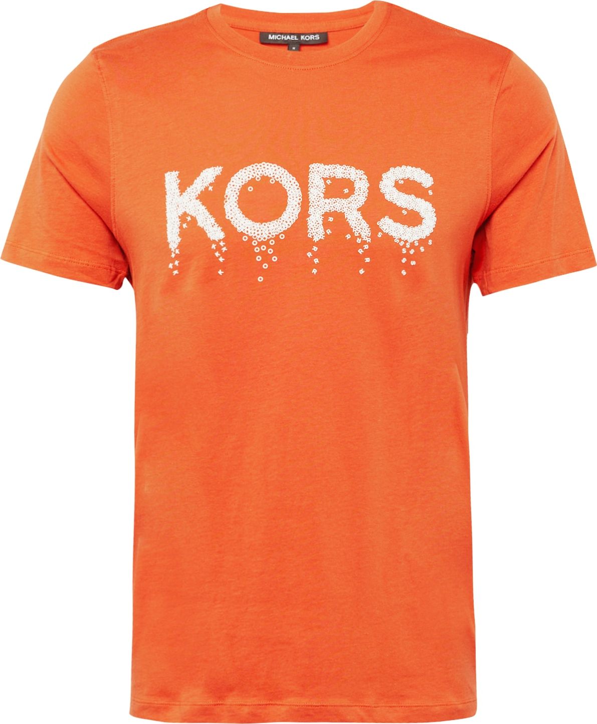 Tričko Michael Kors tmavě oranžová / bílá
