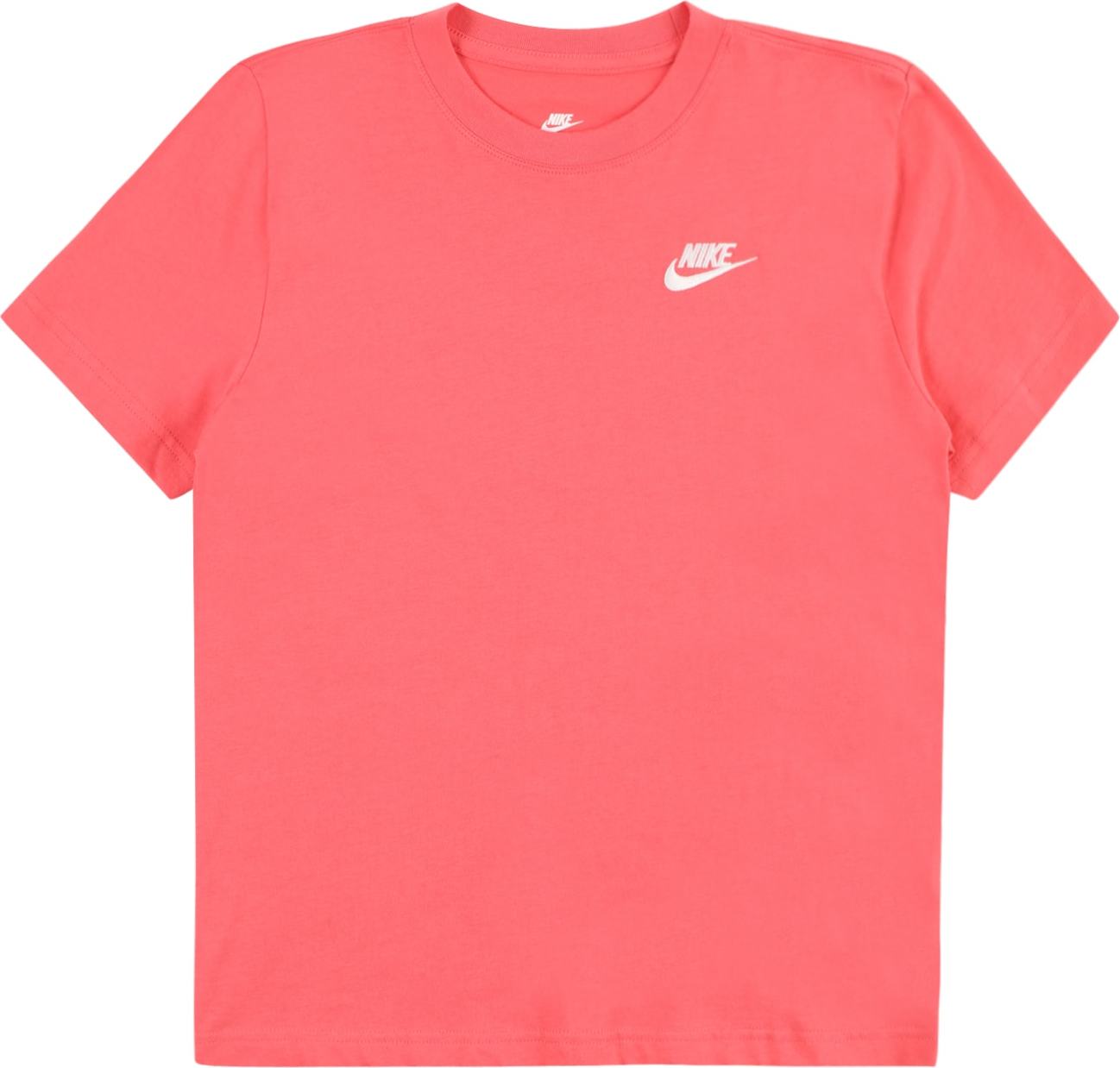 Funkční tričko Nike Sportswear korálová / bílá