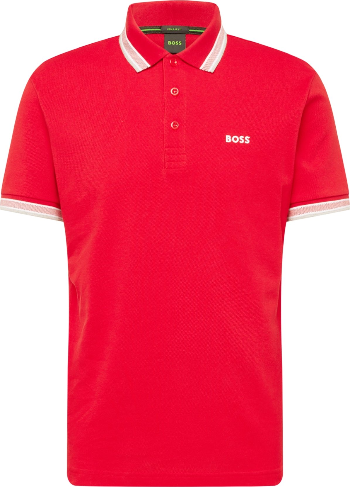 Tričko 'Paddy' BOSS Black červená / bílá
