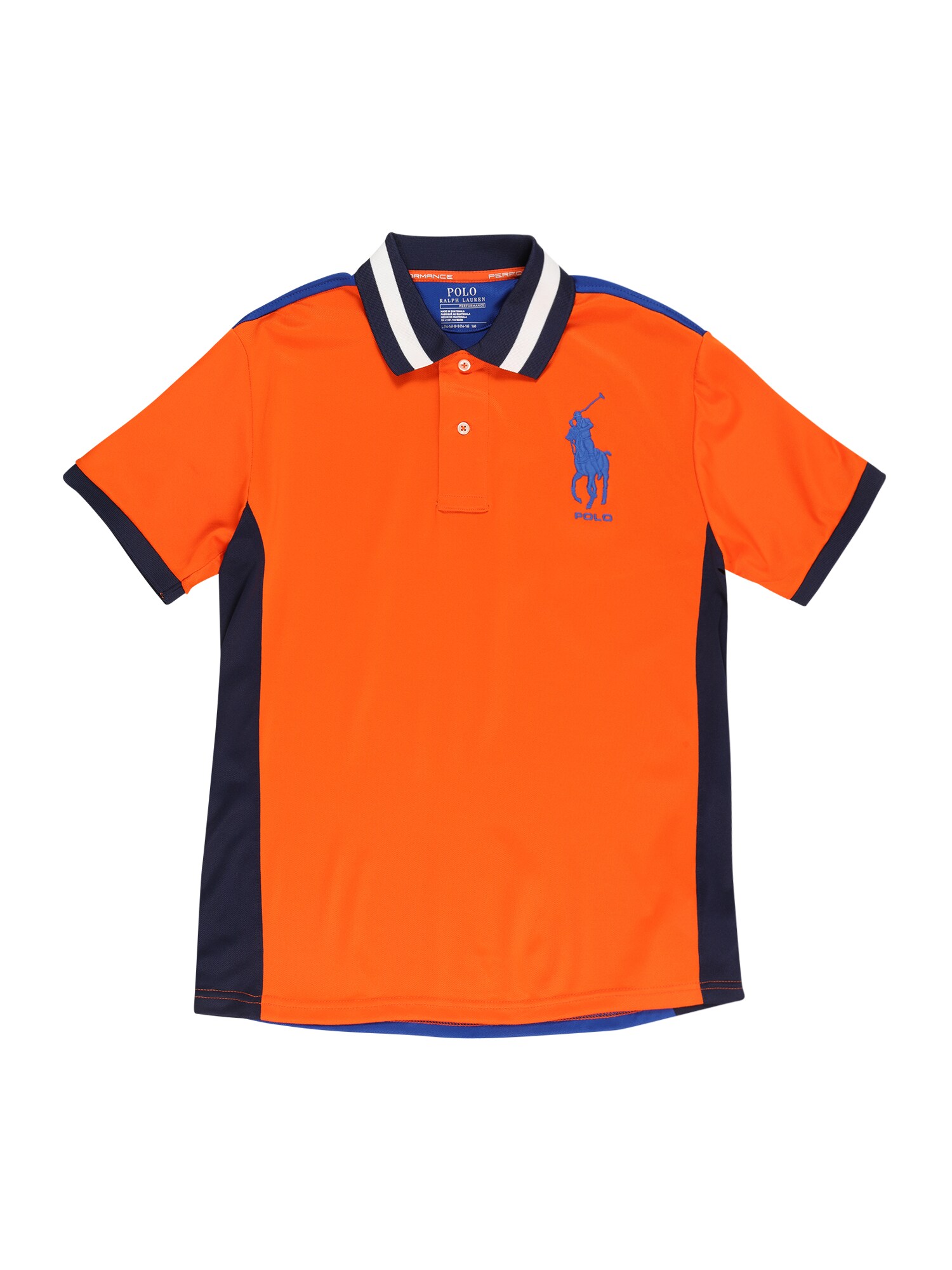 Tričko Polo Ralph Lauren modrá / oranžová