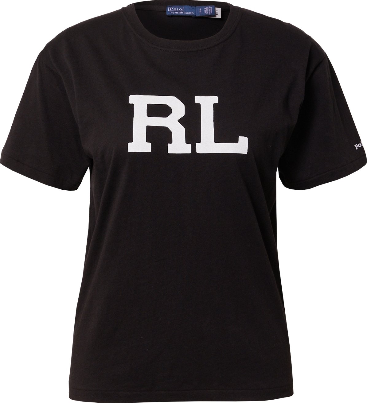 Tričko 'PRIDE' Polo Ralph Lauren černá / bílá