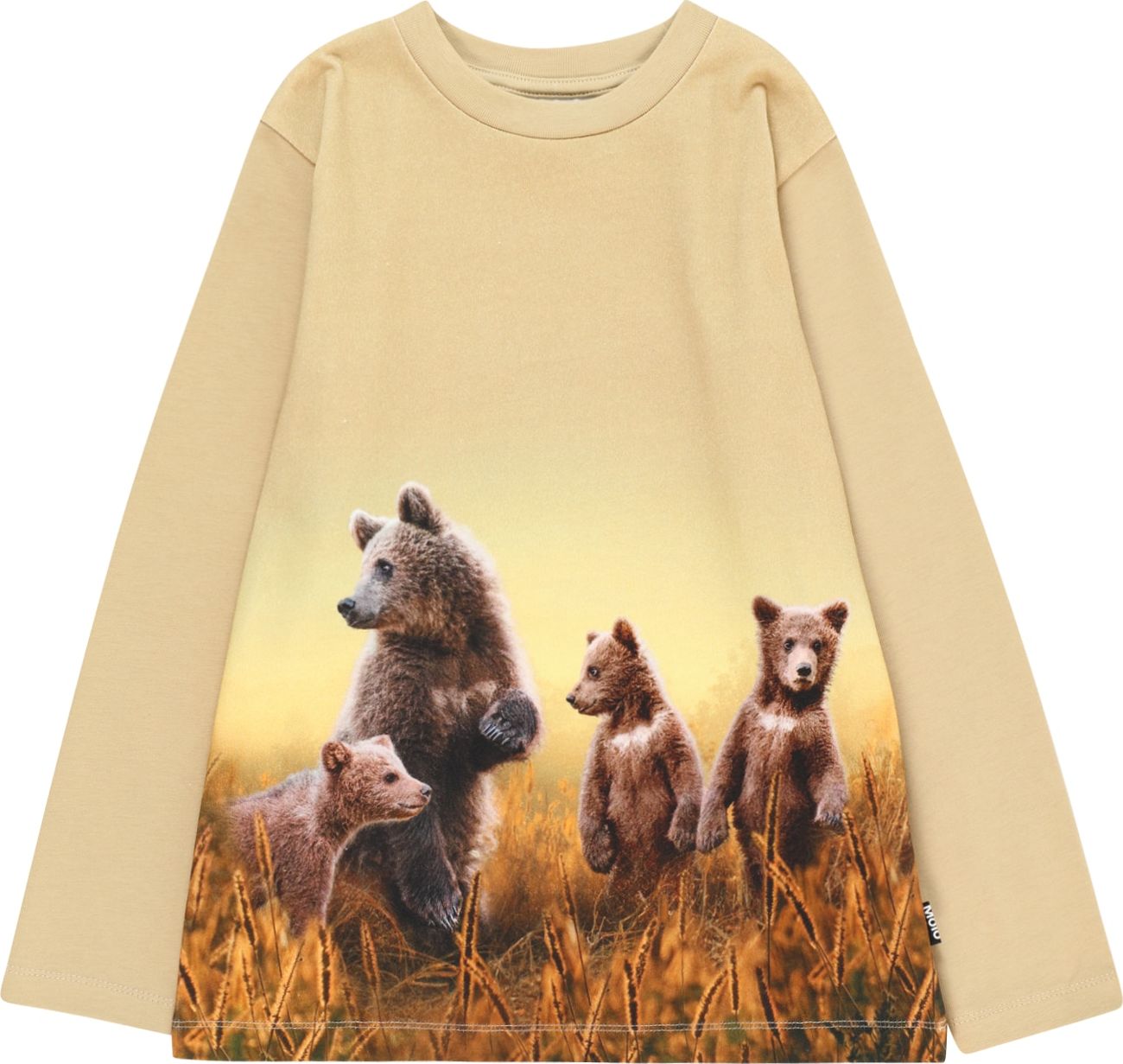 Tričko 'Reif' Molo karamelová / světle hnědá / tmavě hnědá / bílá