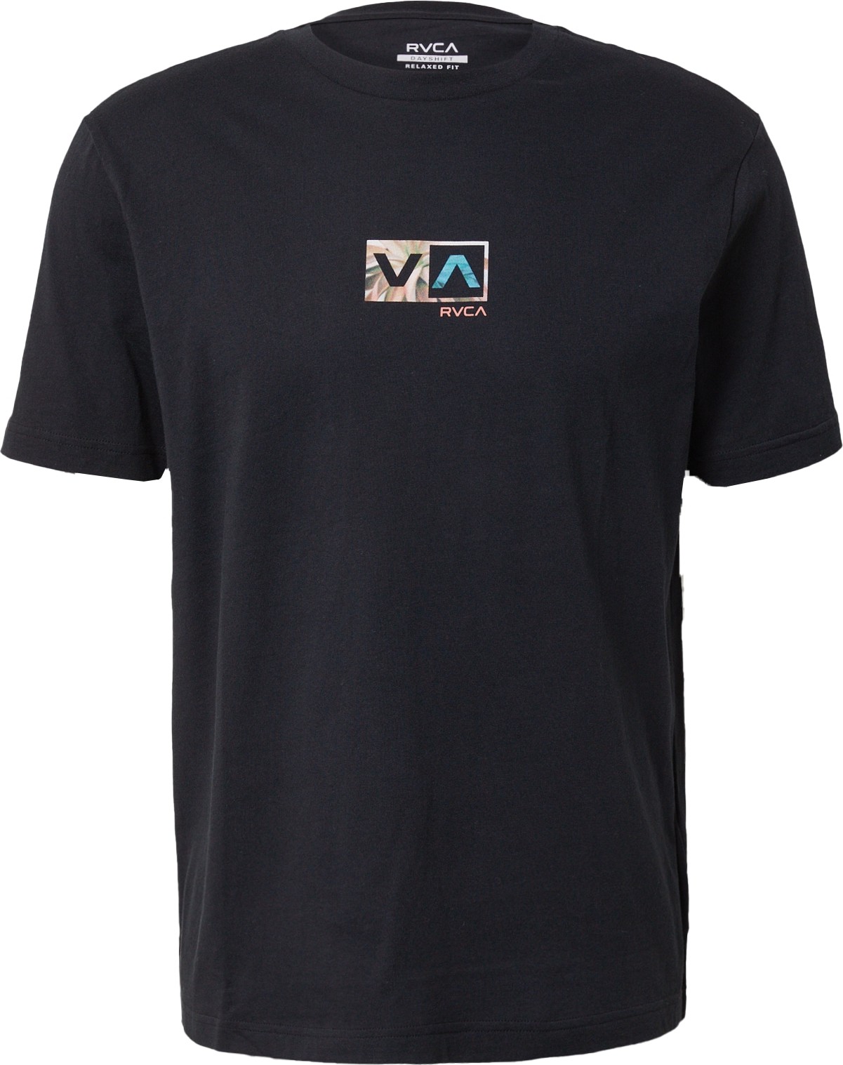 Tričko RVCA béžová / nebeská modř / broskvová / černá