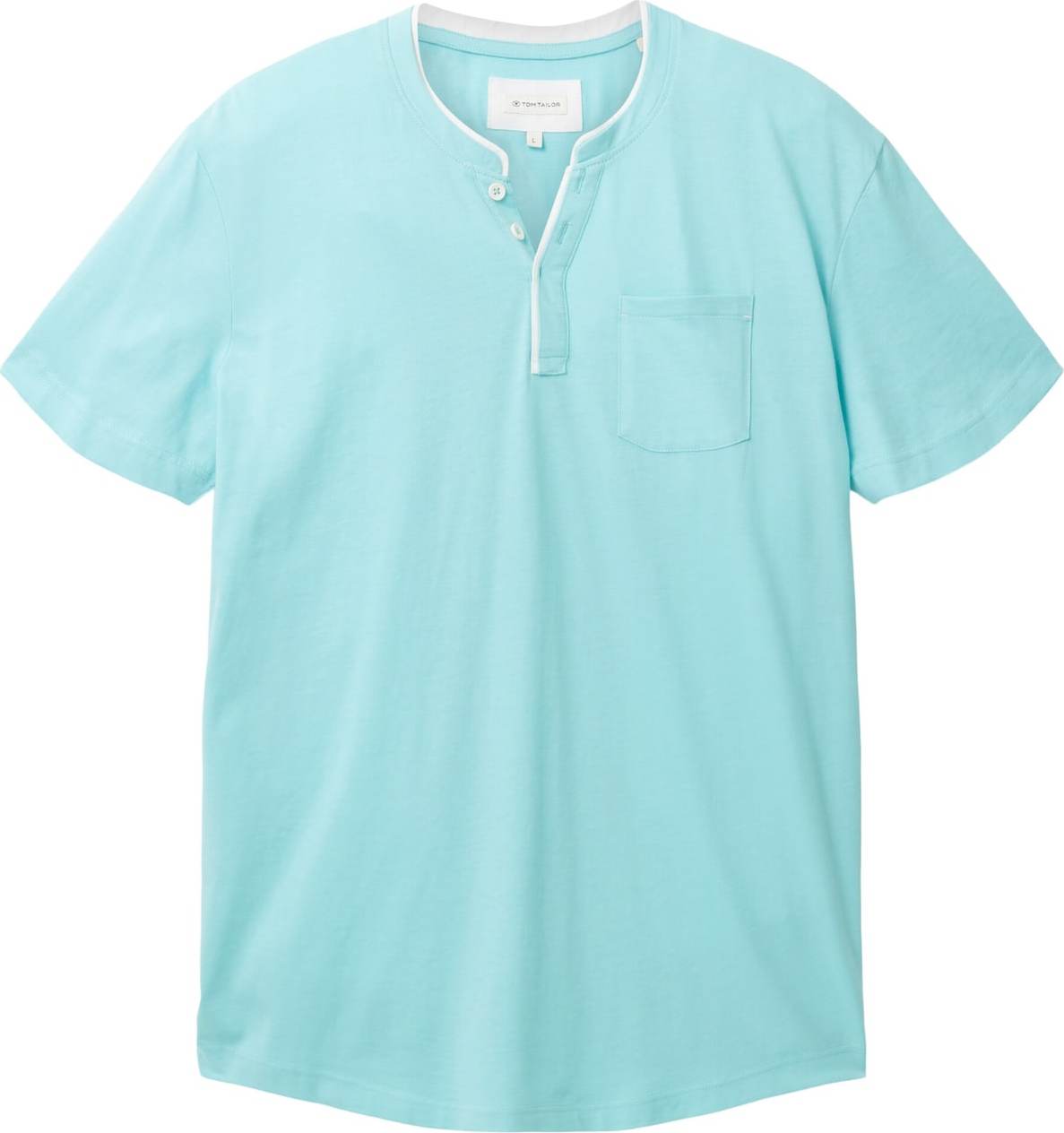 Tričko 'Serafino' Tom Tailor tyrkysová / bílá