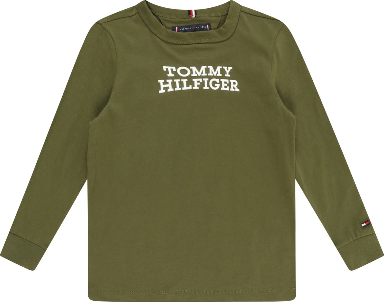 Tričko Tommy Hilfiger námořnická modř / olivová / jasně červená / bílá