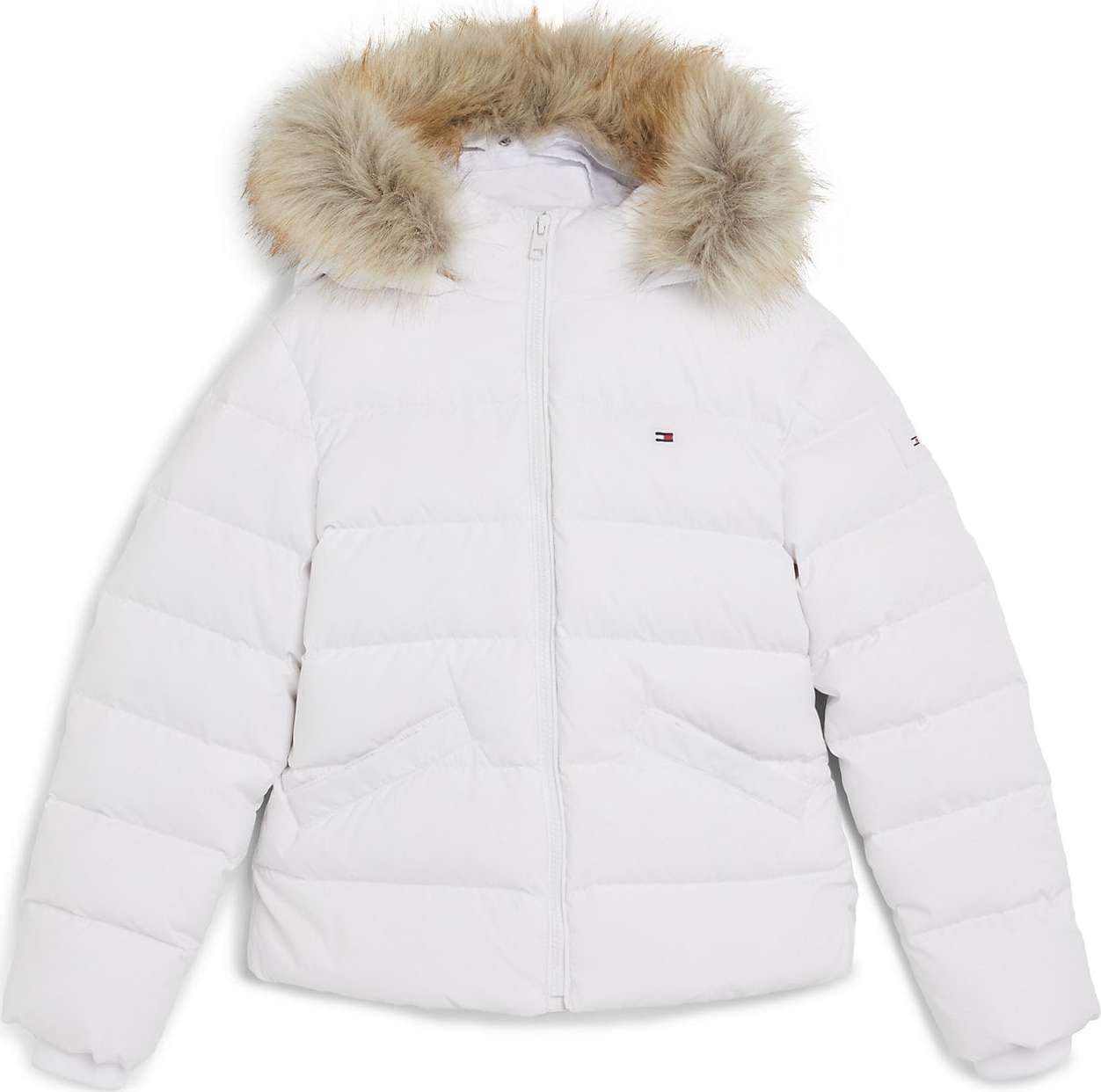 Zimní bunda Tommy Hilfiger bílá