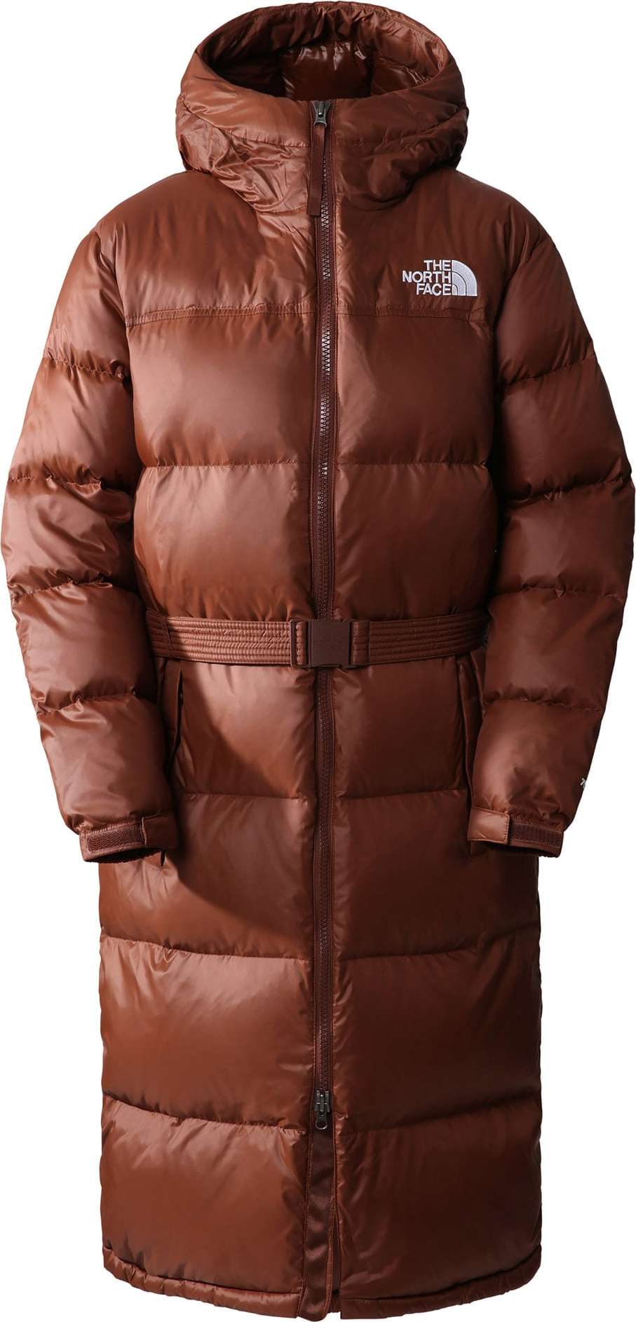 Zimní kabát The North Face tmavě hnědá