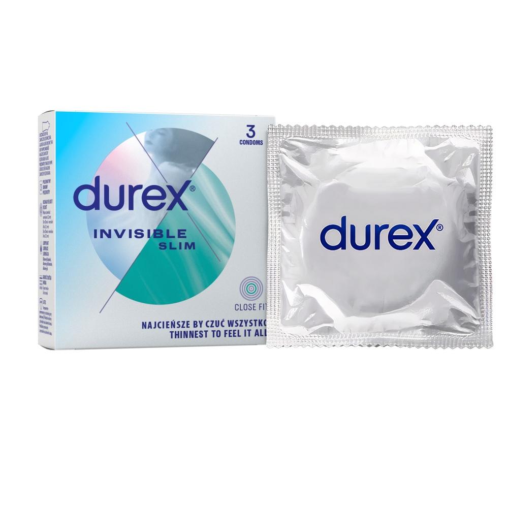 DUREX kondomy Invisible Slim 3 ks Durex