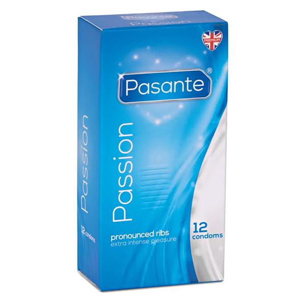 Pasante kondomy Passion - Ribbed 12 ks Pasante