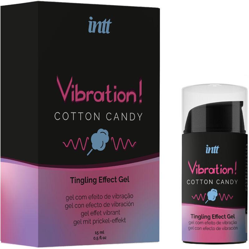 intt Vibration! Tingling effect gel - Cotton Candy 15 ml intt