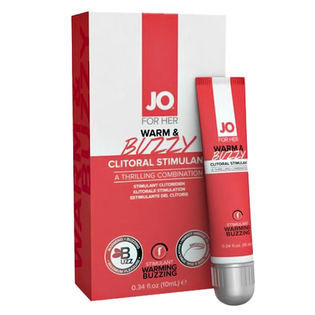JO For her Warm and Buzzy sérum pro stimulaci klitorisu 10 ml System JO