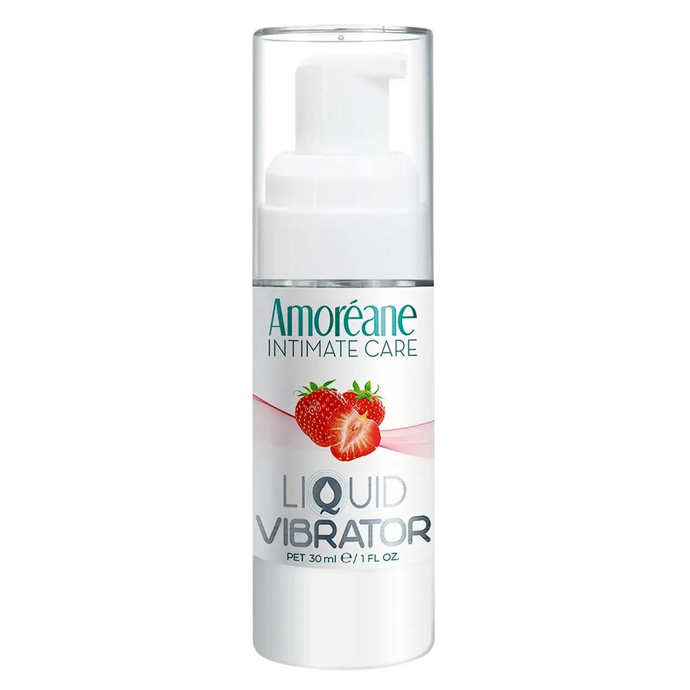 Amoréane tekutý vibrátor Strawberry 30 ml Amoréane