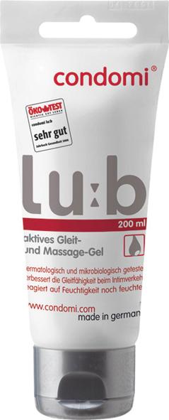CONDOMI Lu:b lubrikační gel 200 ml Condomi