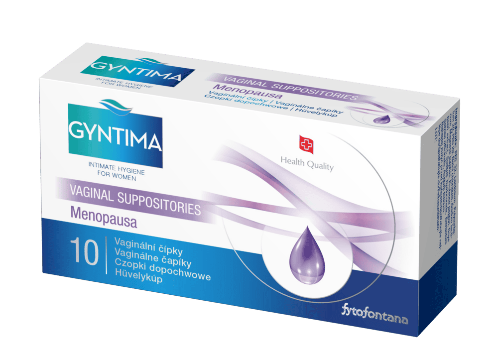 Gyntima vaginální čípky Menopausa 10 ks Gyntima
