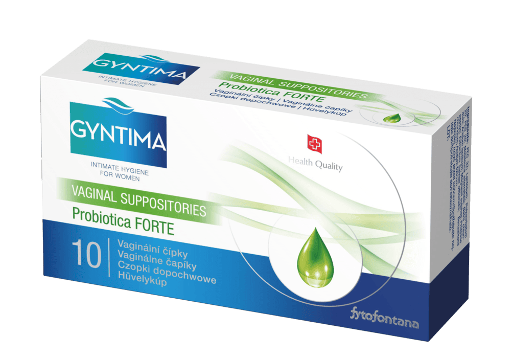 Gyntima vaginální čípky Probiotica FORTE 10 ks