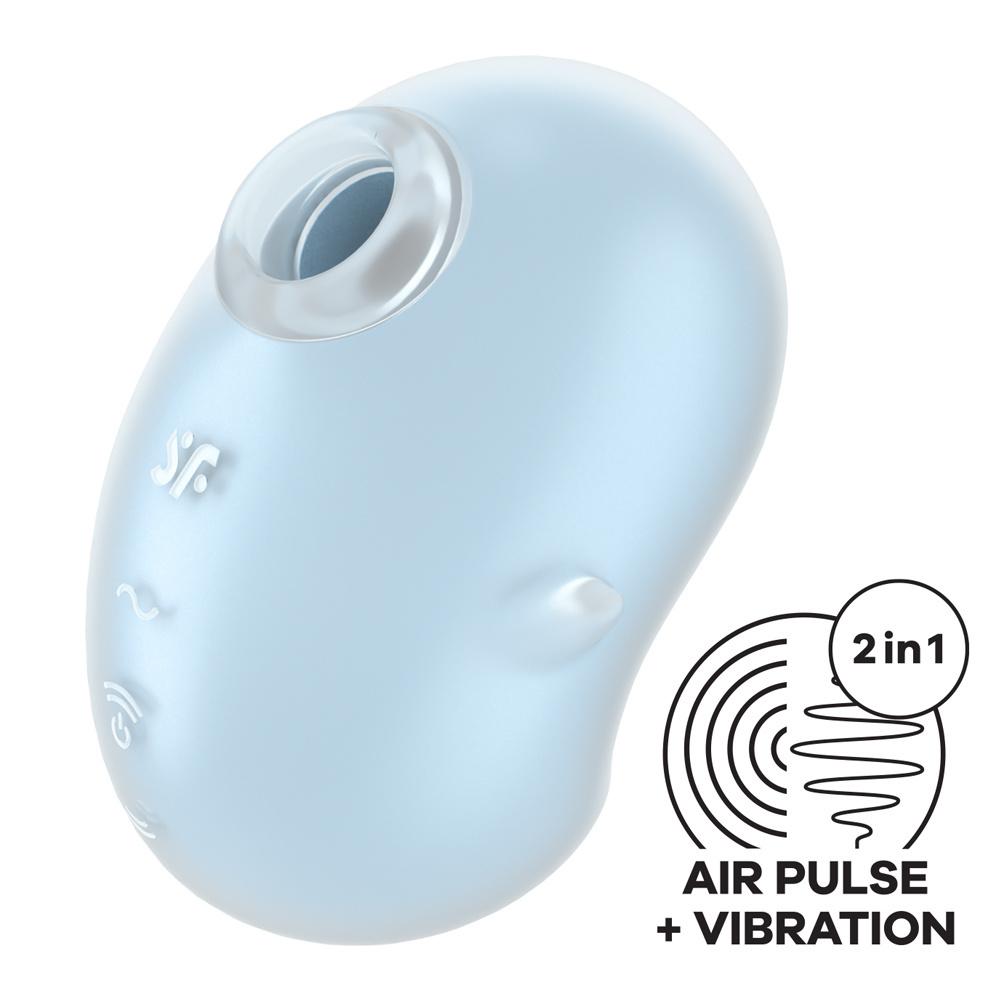 Satisfyer Cutie Ghost tlakový stimulátor klitorisu - modrý Satisfyer