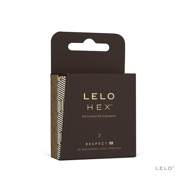 Lelo HEX respect XL kondomy 3 ks Lelo